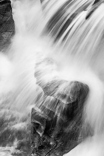 Sacred Dancing Cascade in McDonald Creek in Glacier National Park-Montana-USA Landscape Print